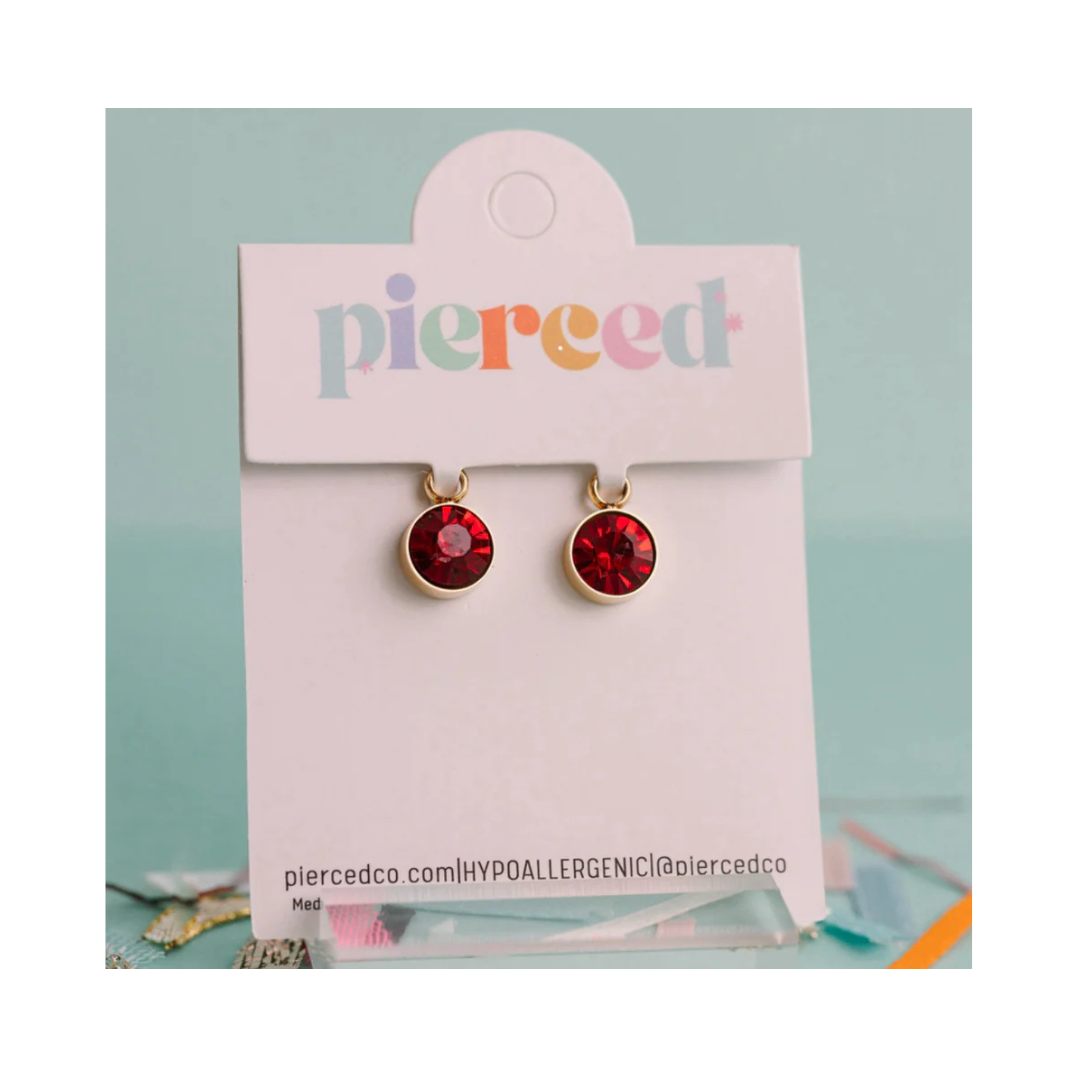 Garnet Earring Charm