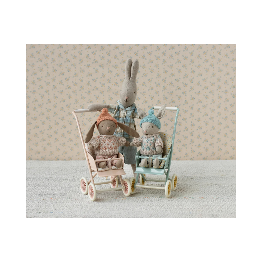 Sand Winter Rabbit in Mint