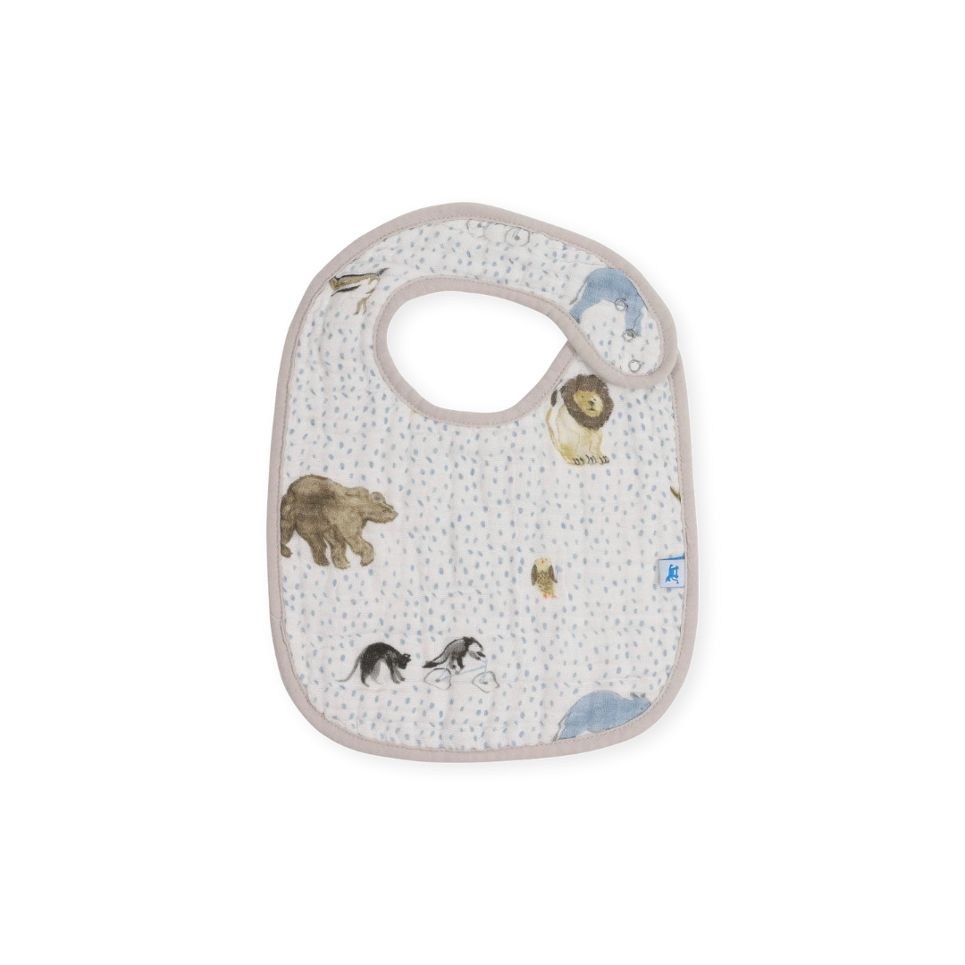 Cotton Muslin Classic Bib 3 Pack - Party Animals