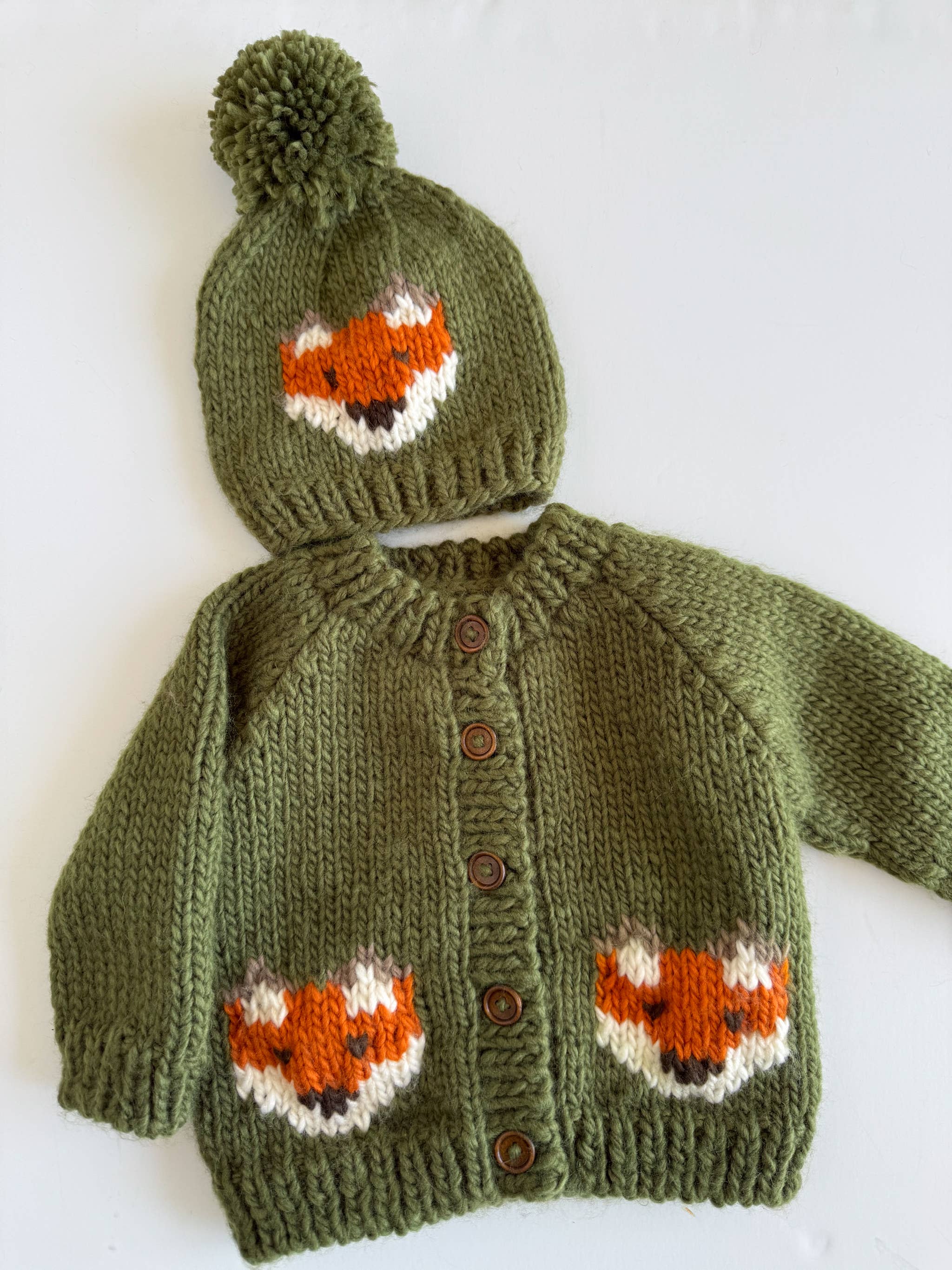 Fox Cardigan Baby Kid Fall Sweater Halloween Autumn Toddler: M; 2-3Y