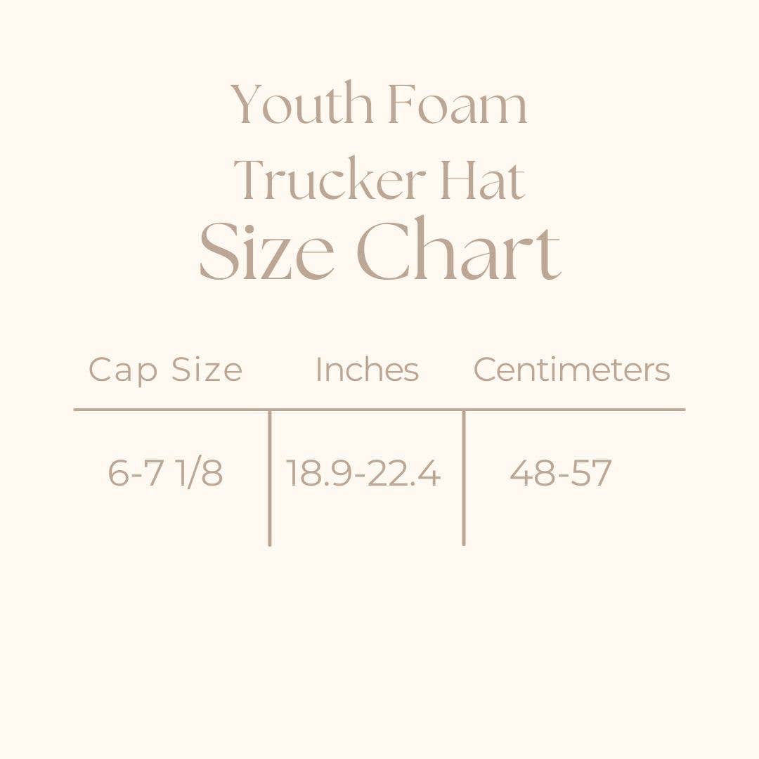 USA Flag - Youth Graphic Foam Trucker Hat: White Navy / Youth