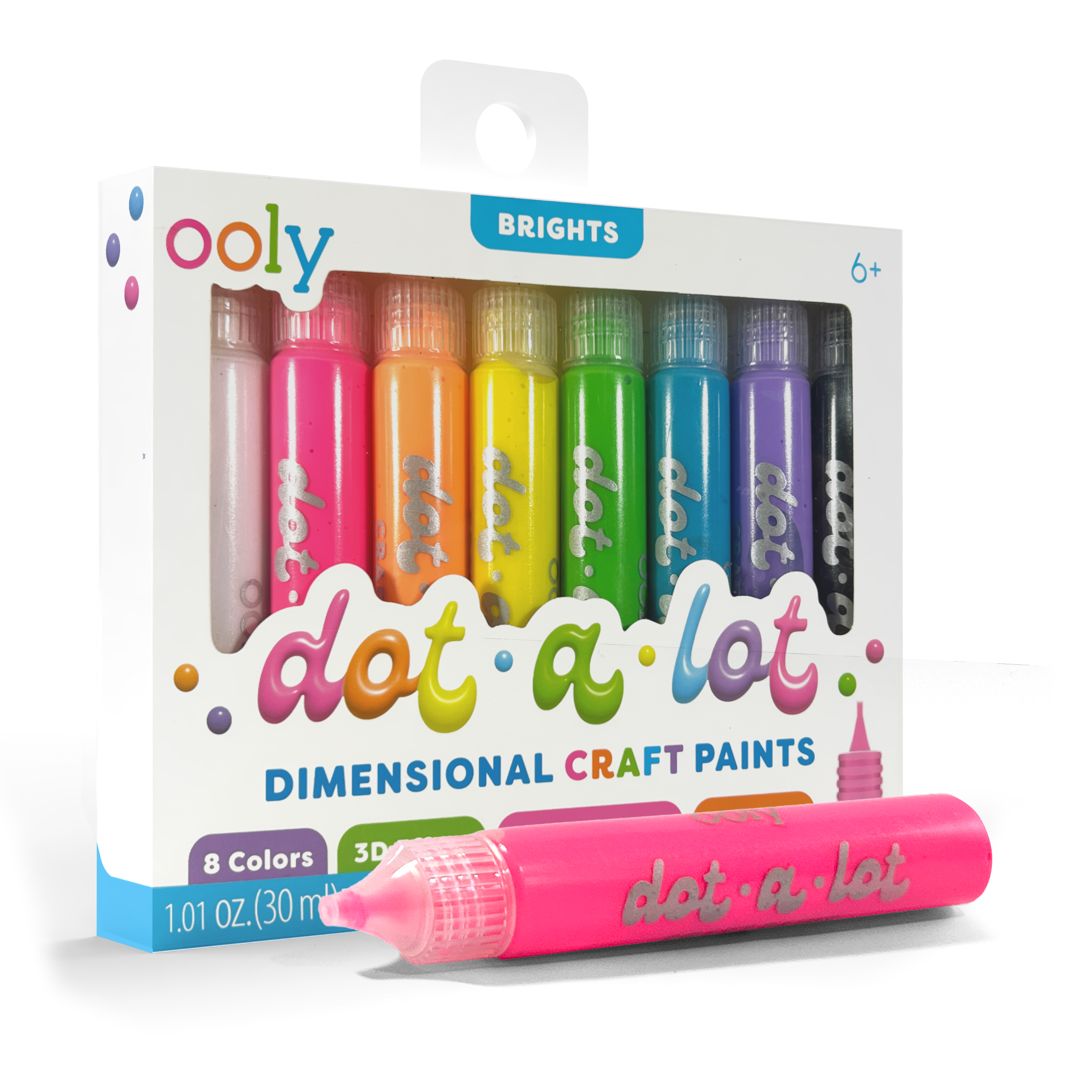 Dot-A-Lot: Dimensional Craft Paint - Bright (Set of 8)