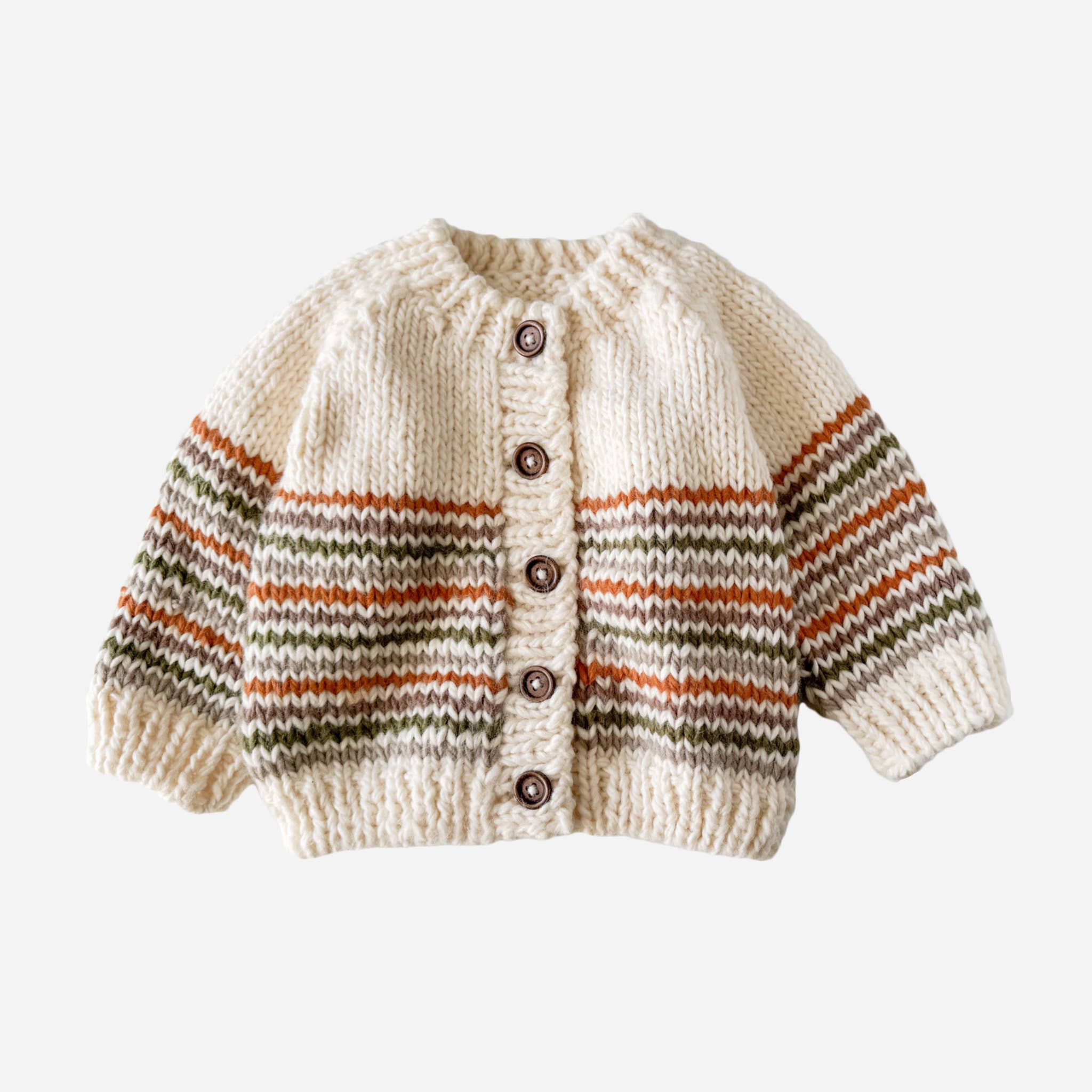Woodland Stripe Cardigan Baby Kid Back to School Fall Winter: Woodland / S 12-24m