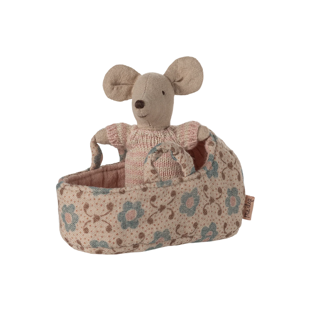 Baby Mouse Carry Cot Rose