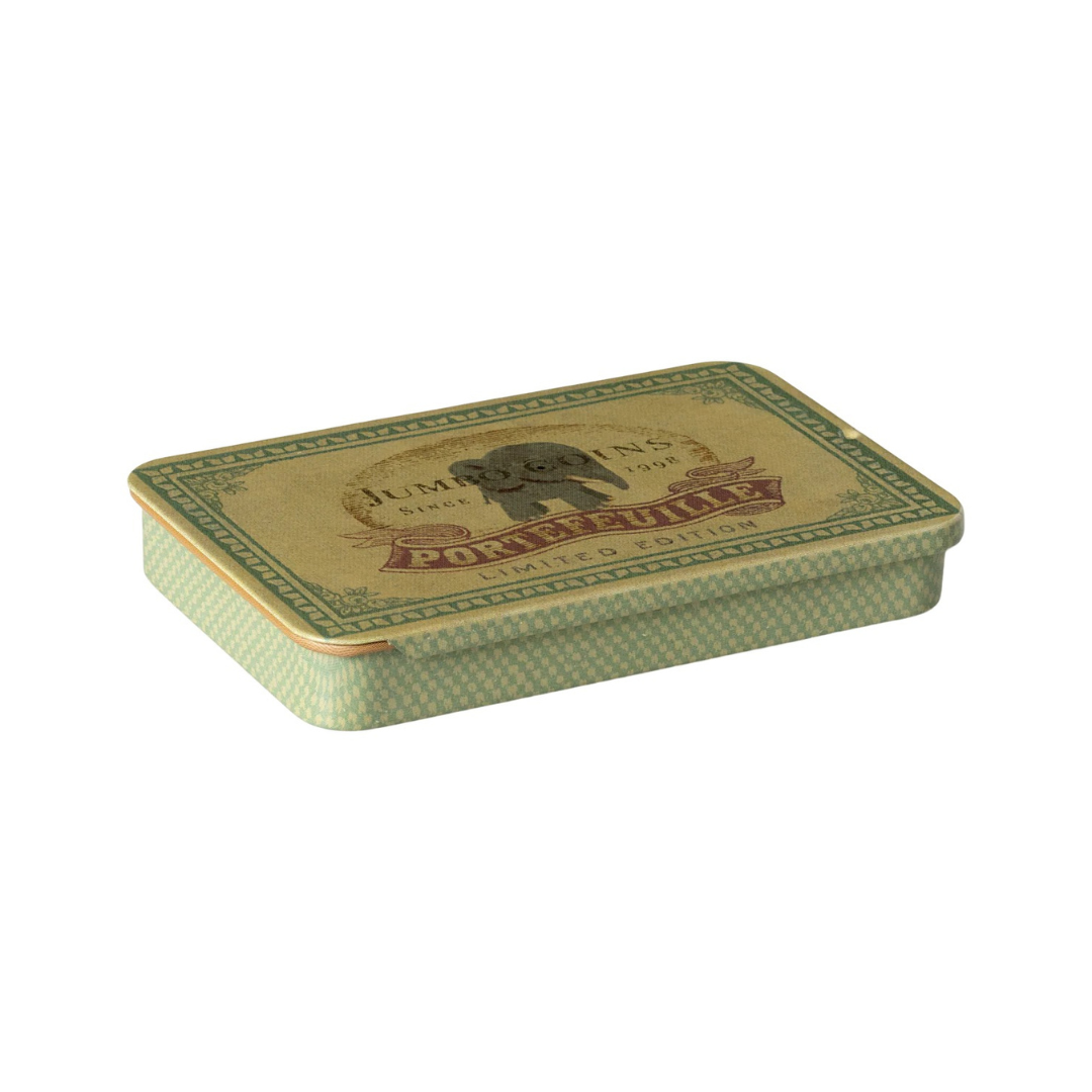 Metal box w. sliding lid, Jumbo coins