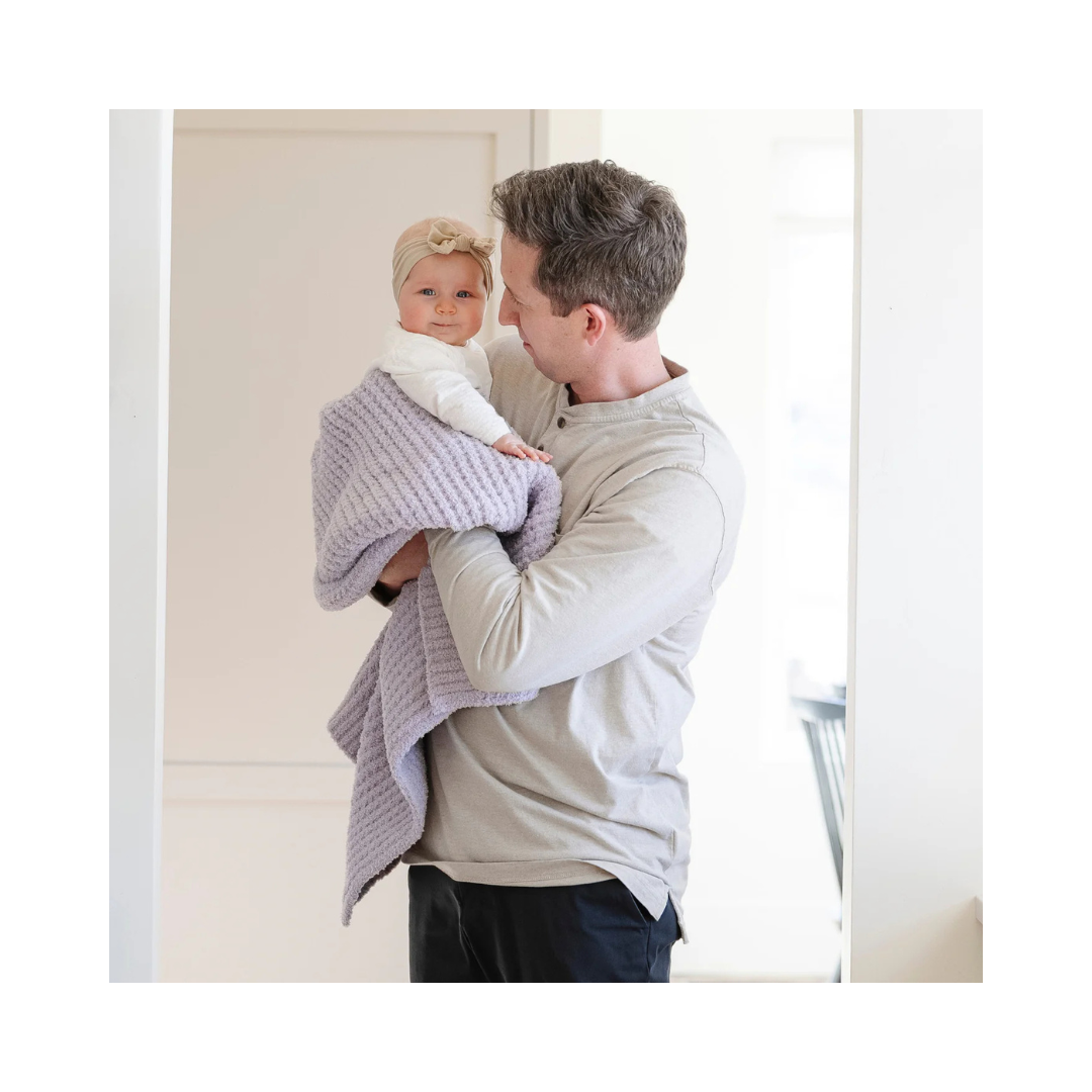 Wisteria Waffle Knit Receiving Blanket 30x40