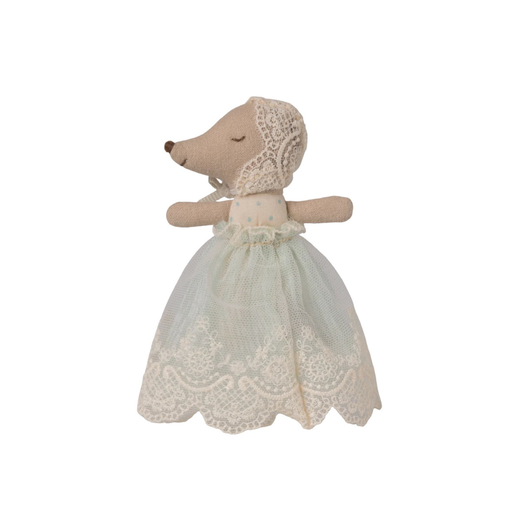 Baby Mouse in Gown - Mint