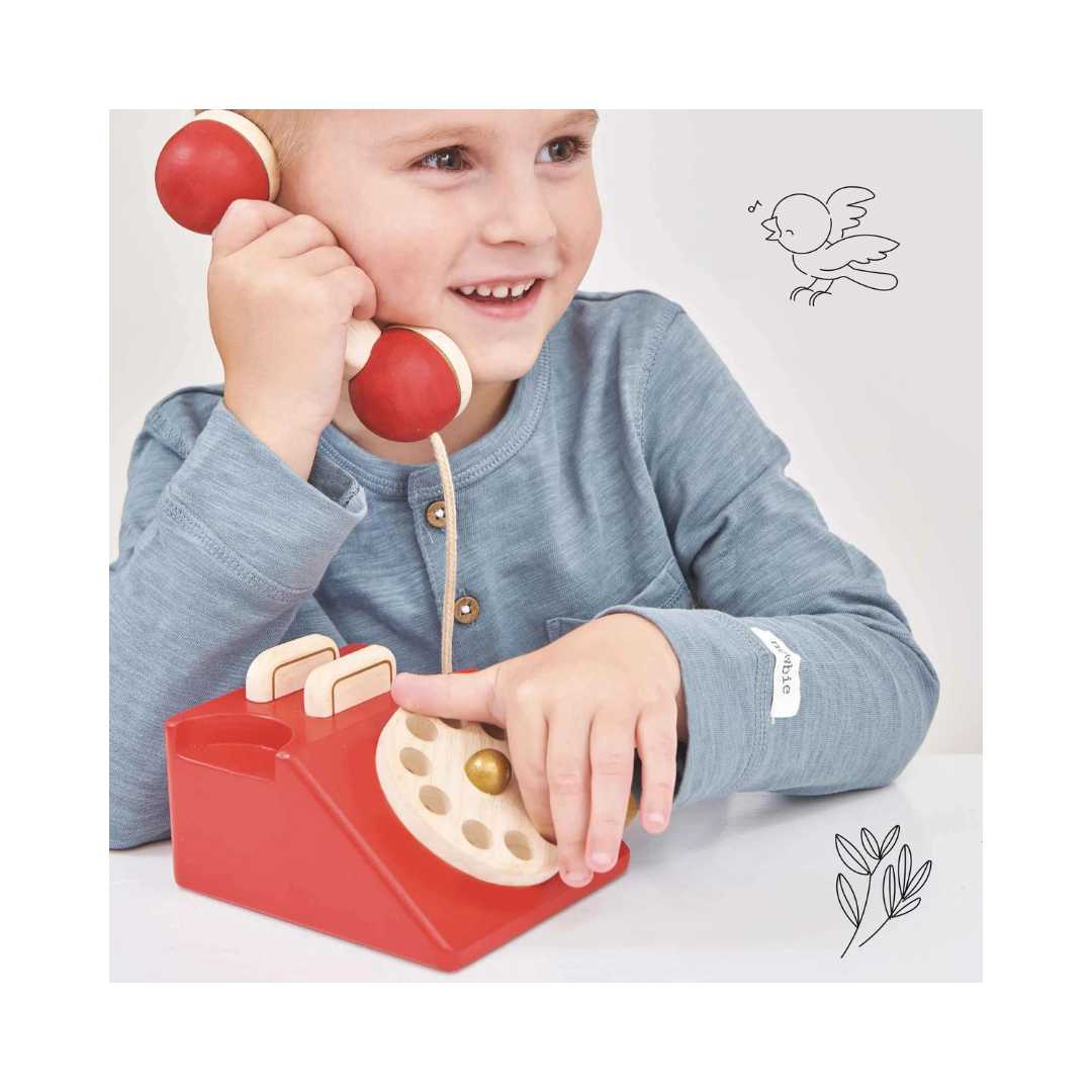 Vintage Wooden Phone