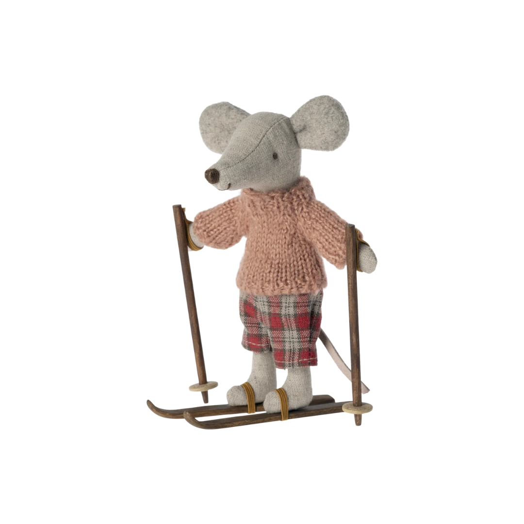Ski & Ski Poles Big Sister & Brother Mouse
