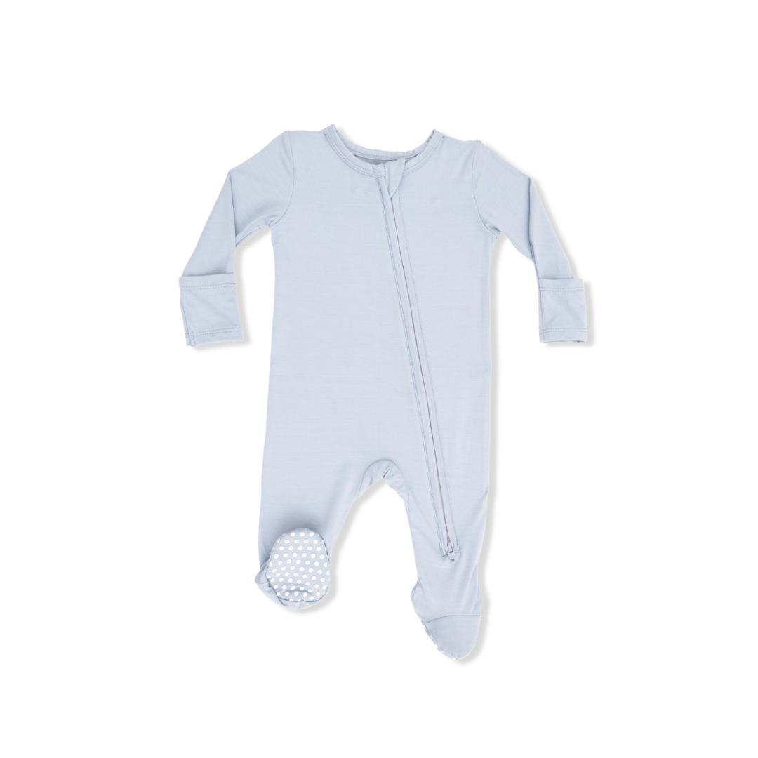 Solid Plein Air 2 Way Zipper Footie