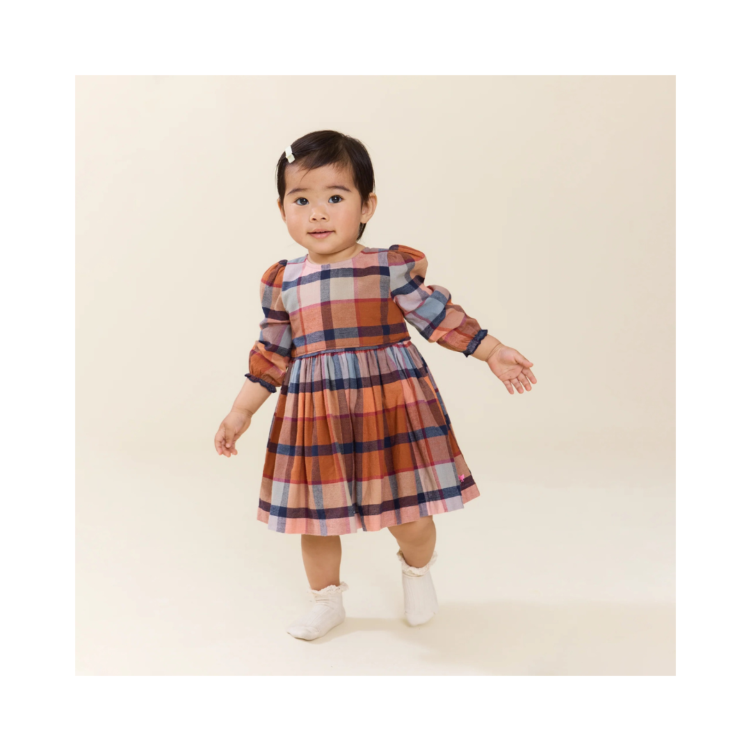 Hayride Plaid Baby Dress Set