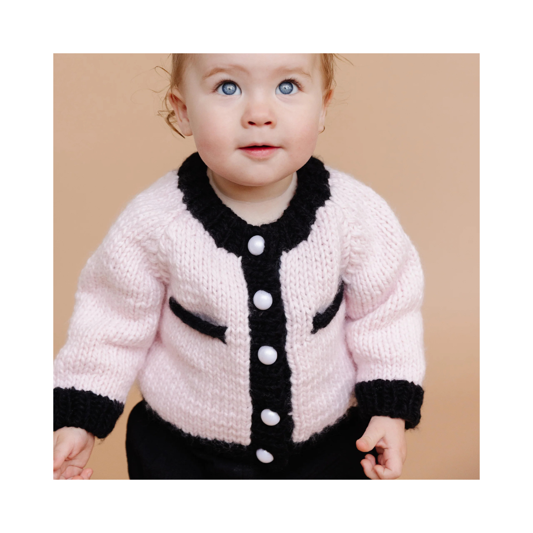 Pink and Black Coco Cardigan