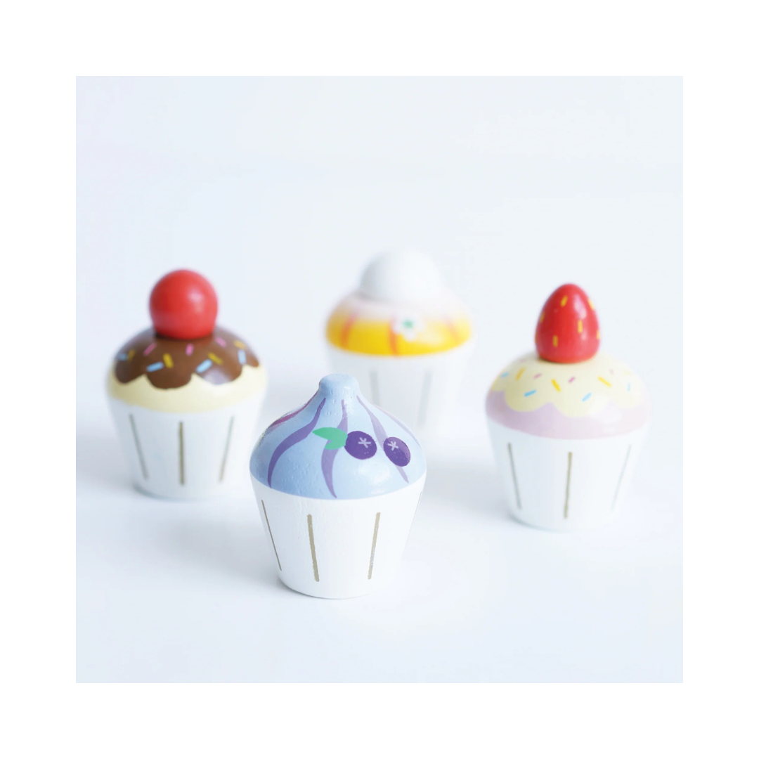 Wooden Cupcakes
