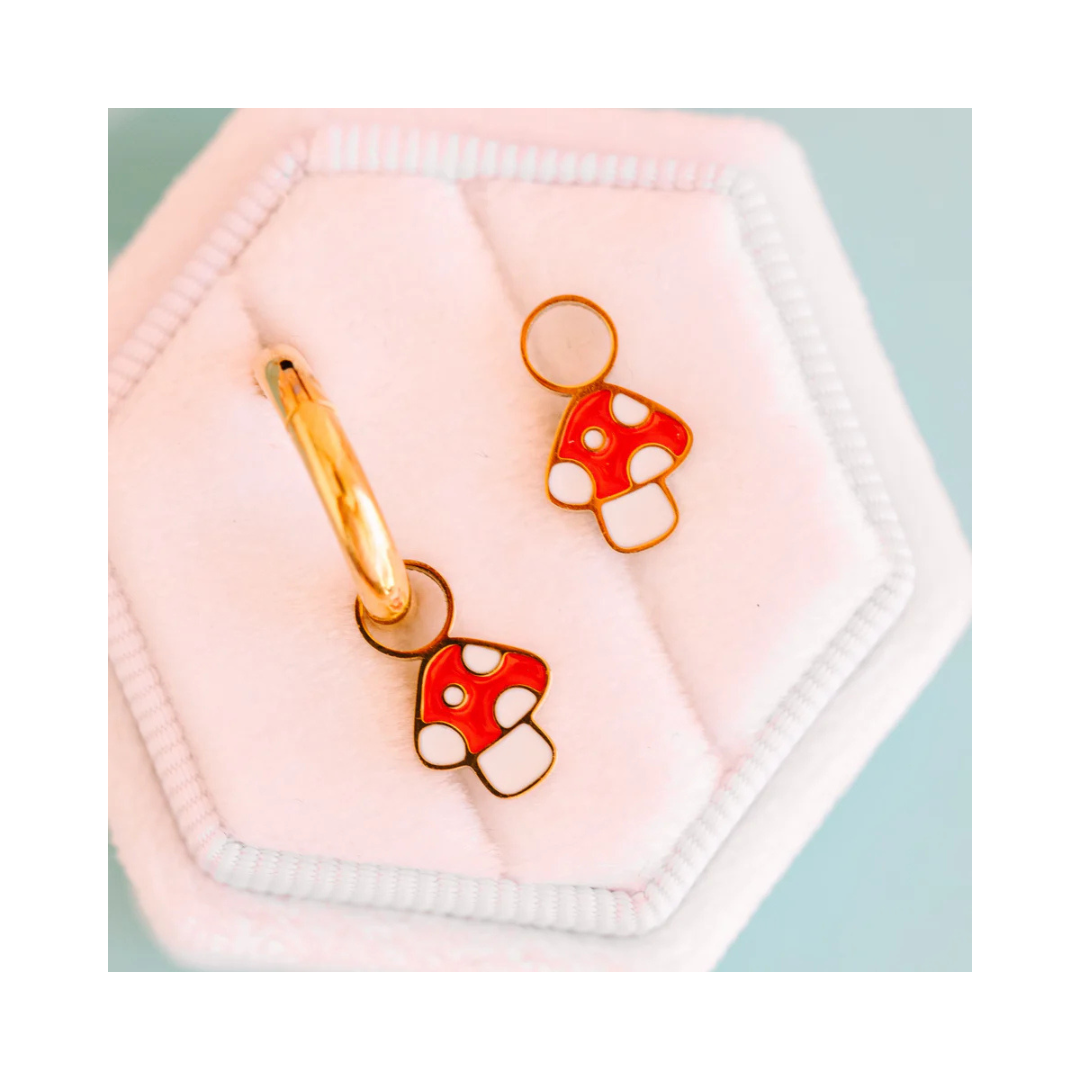 Earring Charms, Mushroom