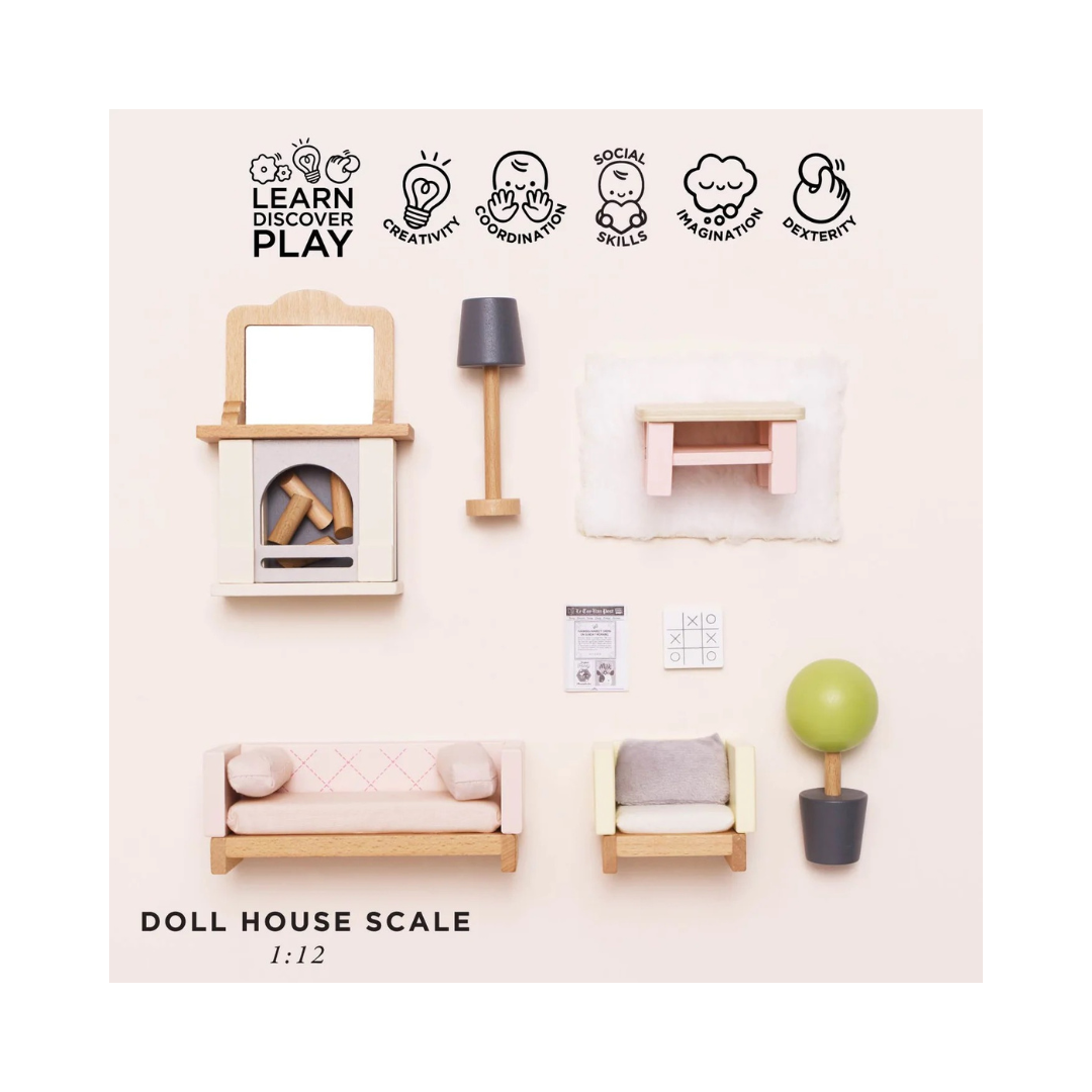Doll House Sitting Room Furniture Set