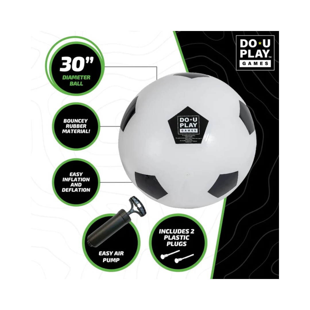 Do-U-Play 30"Jumbo Soccer Ball Black/White 1 pc