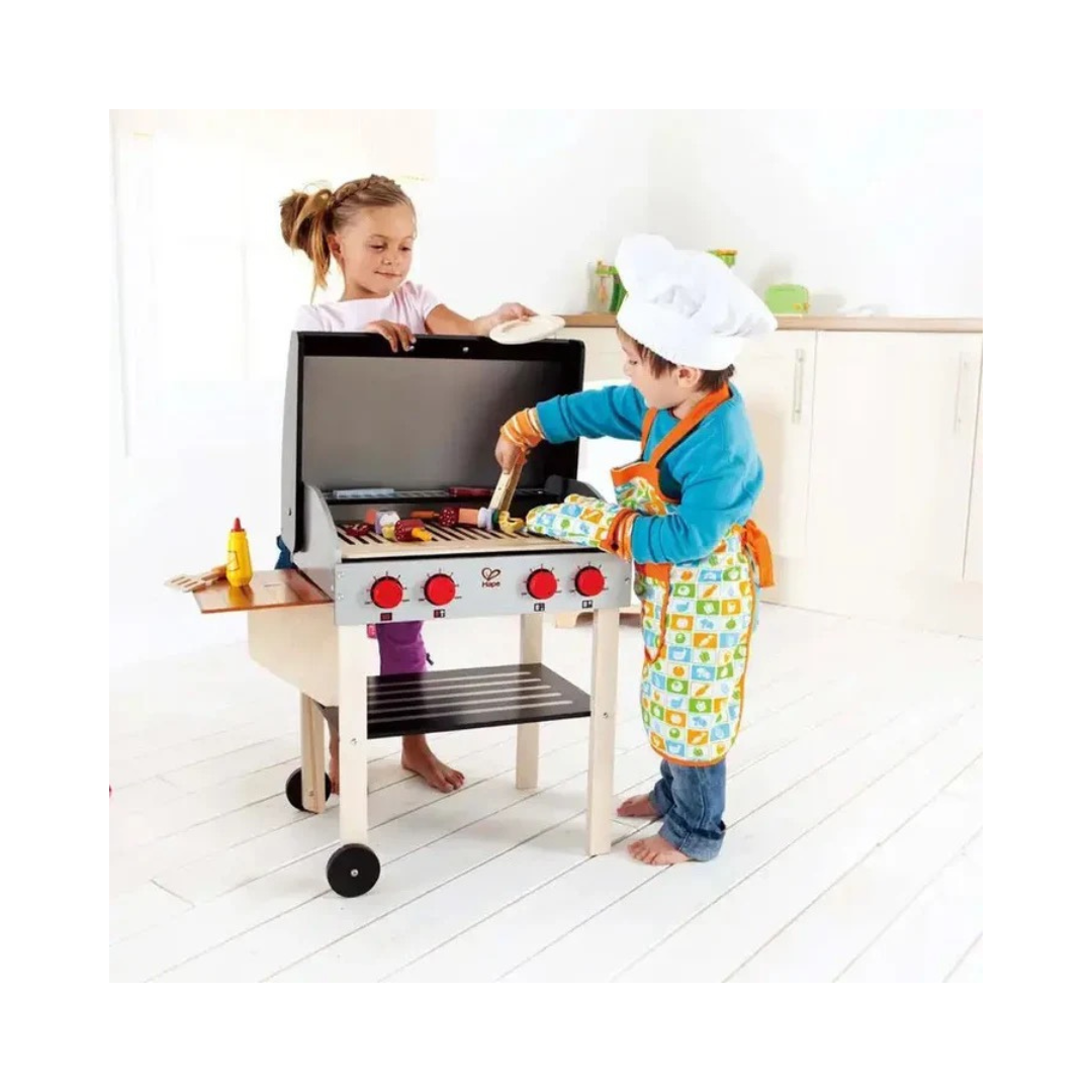 Hape Gourmet Grill with food