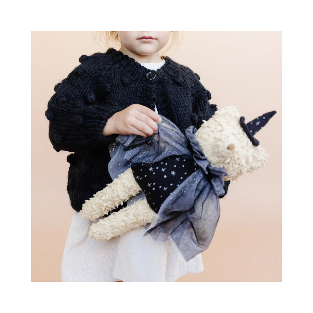 Black Popcorn Cardigan