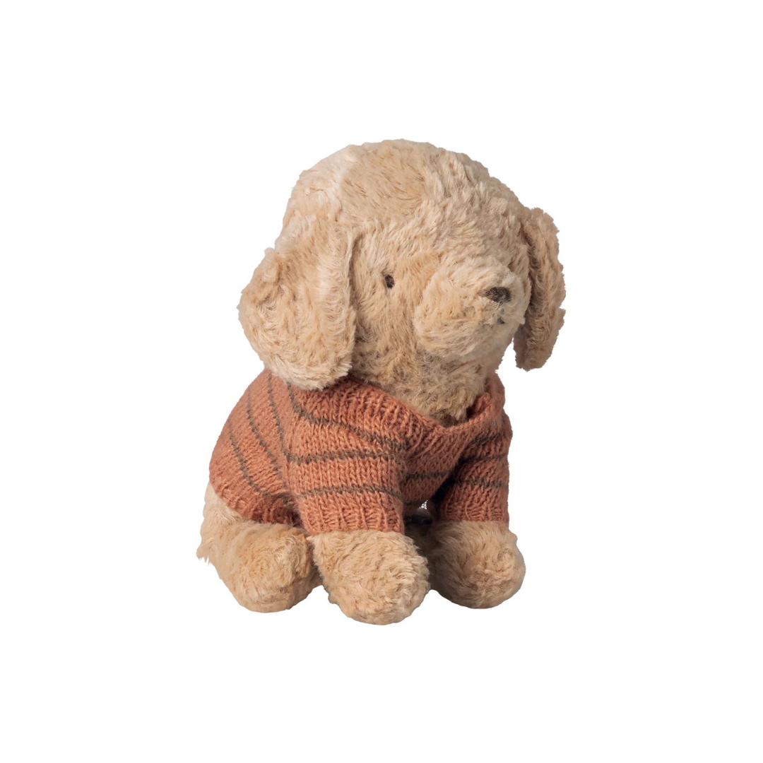 Puppy Knitted Sweater Coral