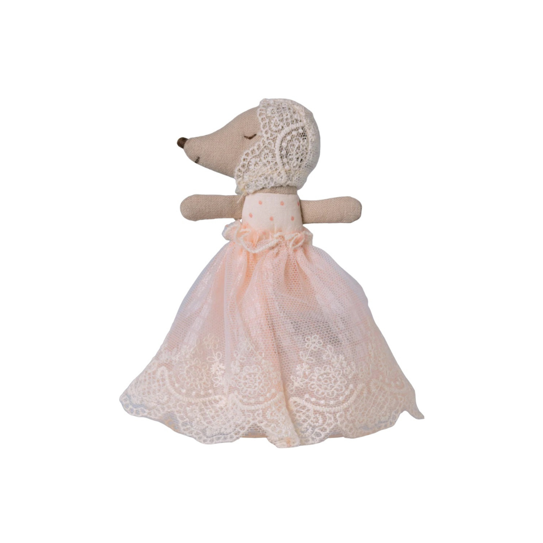 Baby Mouse in Gown - Powder