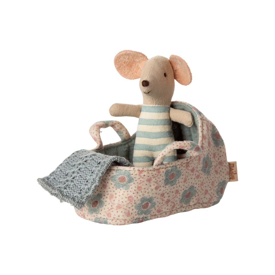 Mouse Carry Cot Blue