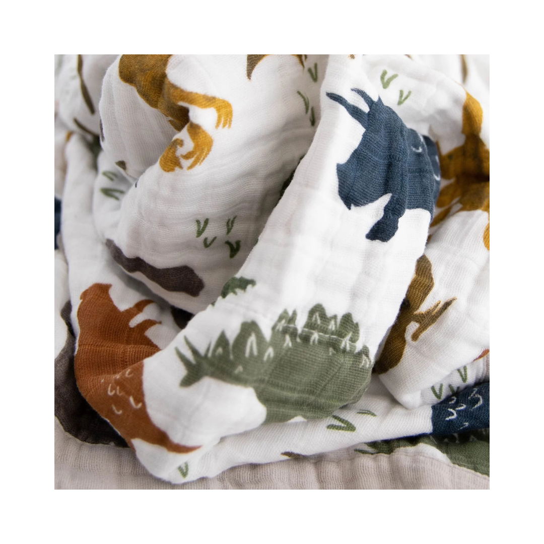 Cotton Muslin Dino Friends Quilt