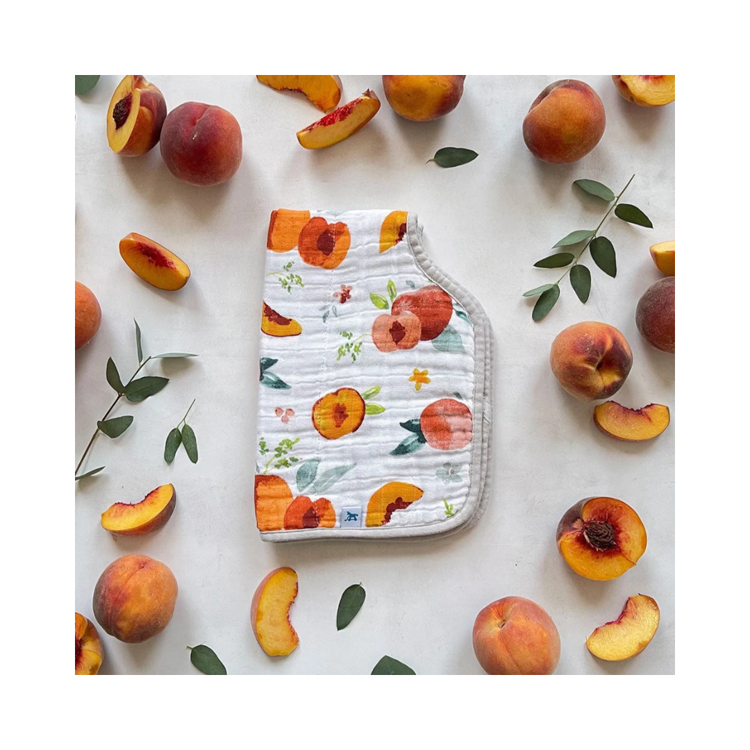 Cotton Muslin Burp Cloth Georgia Peach