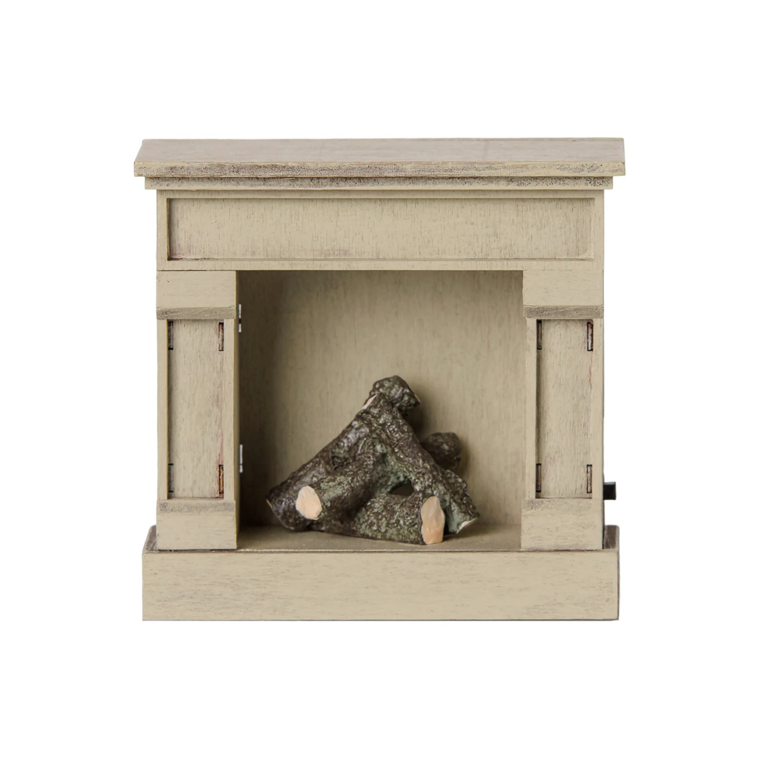 Off White Mouse Fireplace 11-6007-01