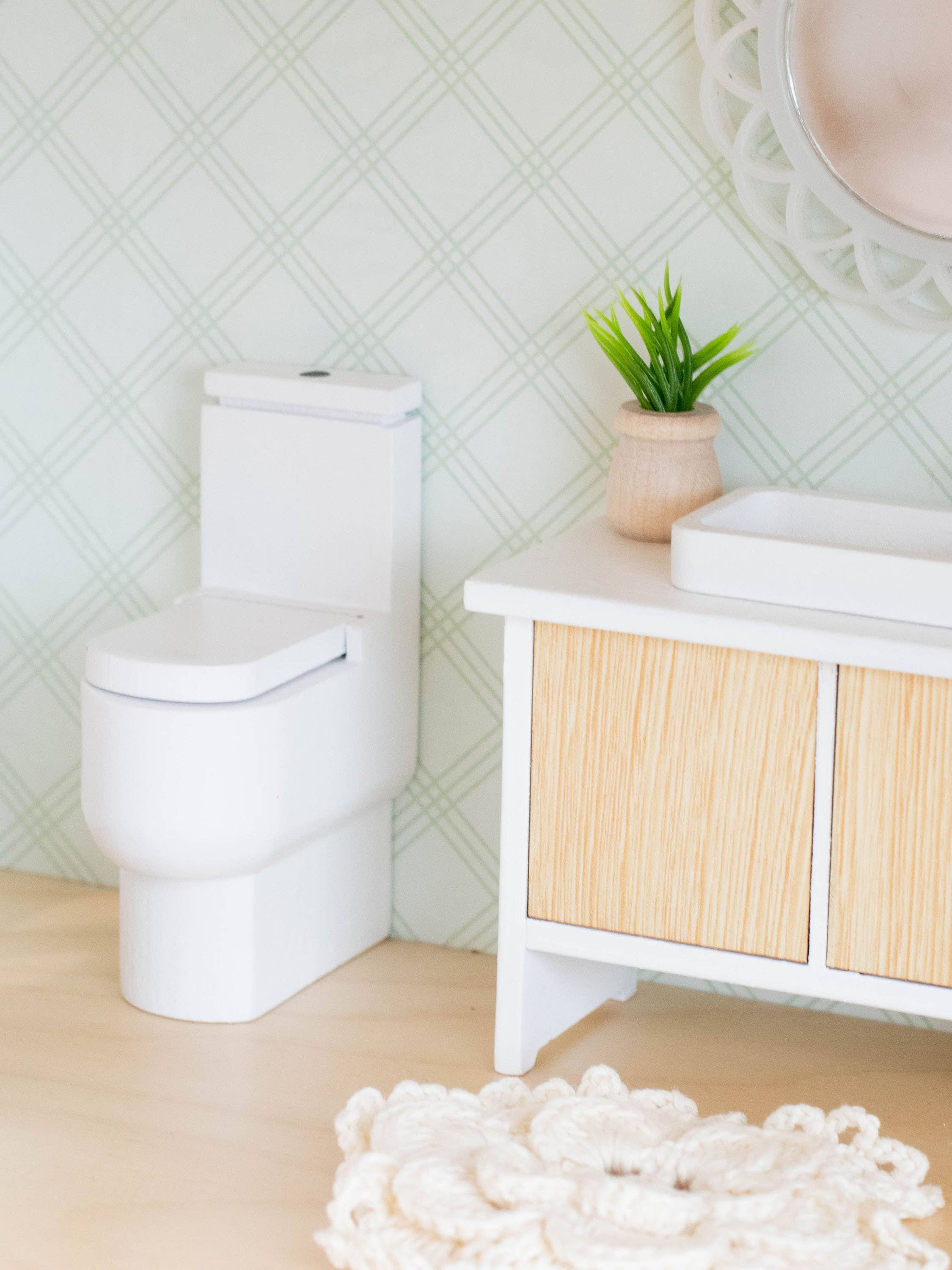 Dollhouse Toilet | White