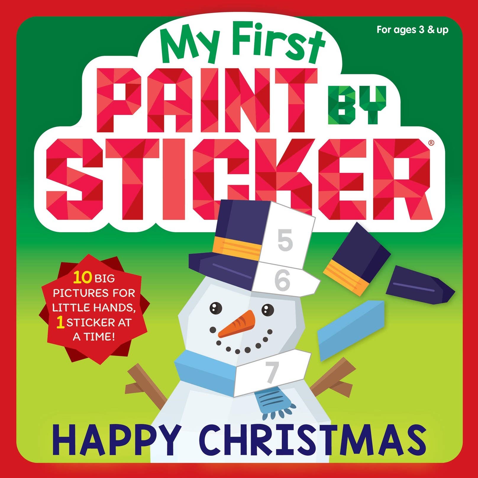 My First Paint by Sticker: Happy Christmas: Trade Paperback