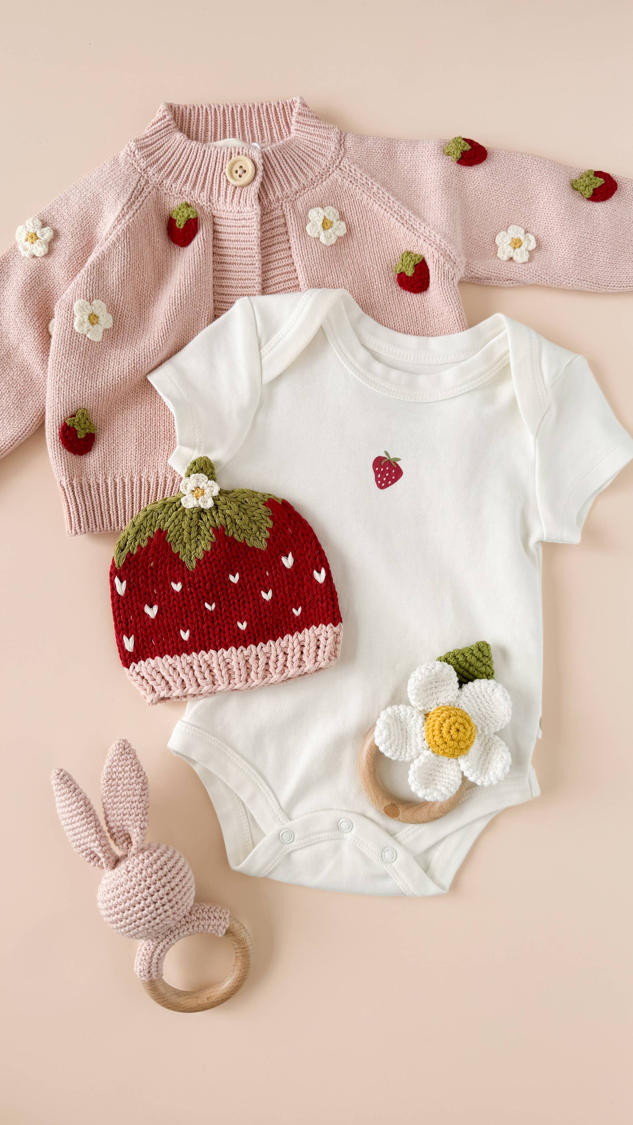 Strawberry Onesie Baby Bodysuit Organic Graphic Tee Gift