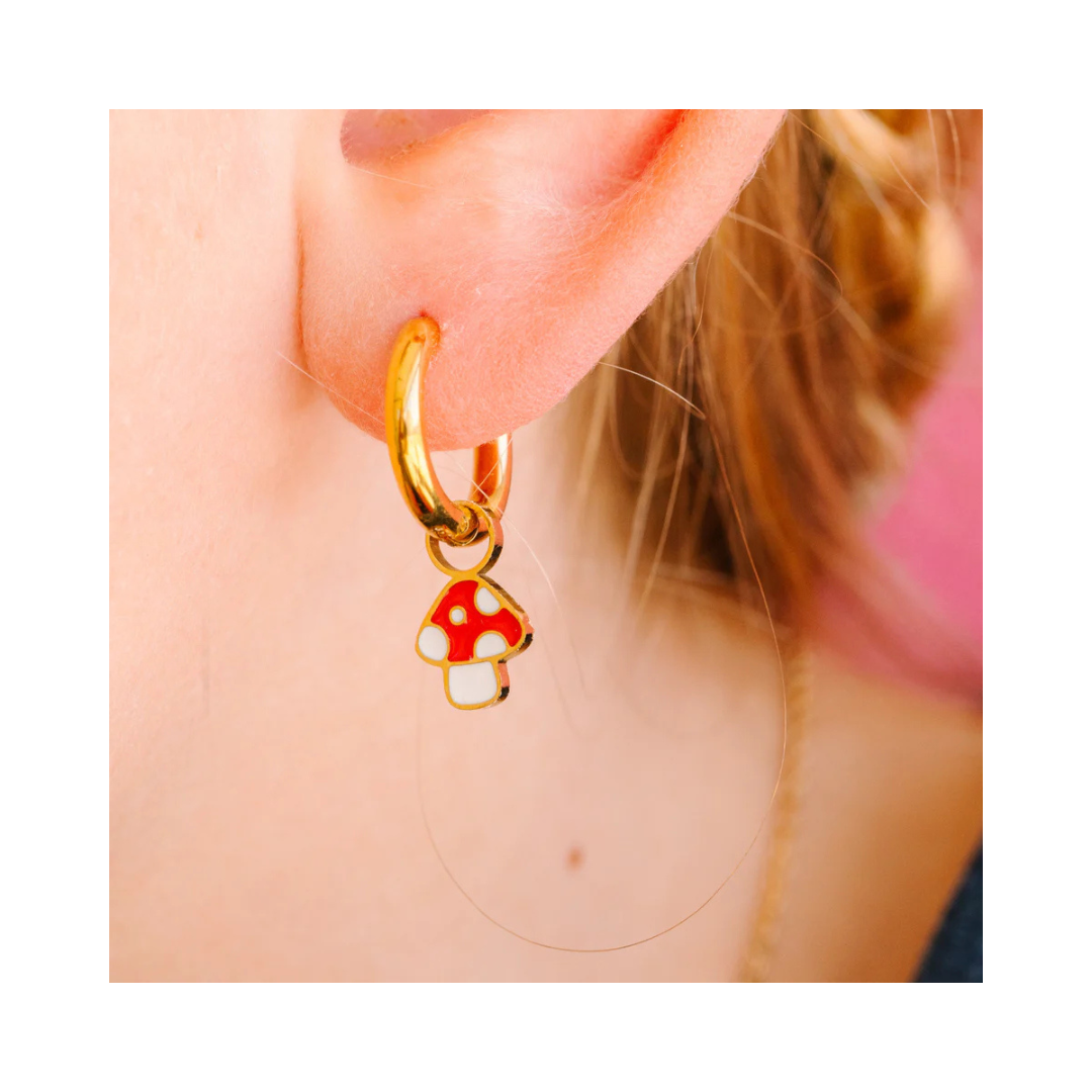 Earring Charms, Mushroom