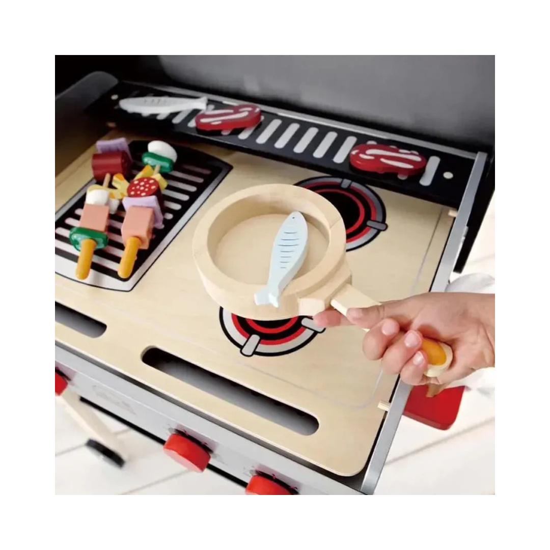 Hape Gourmet Grill with food