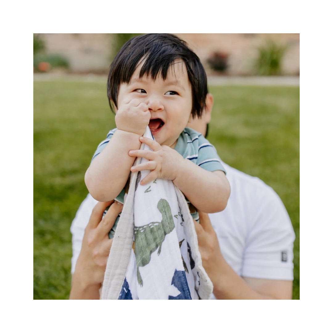 Cotton Muslin Dino Friends Quilt