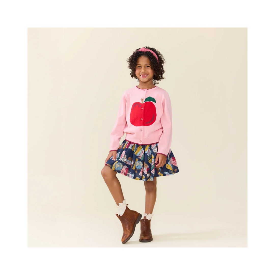 Crisp Apple Cardigan Sweater