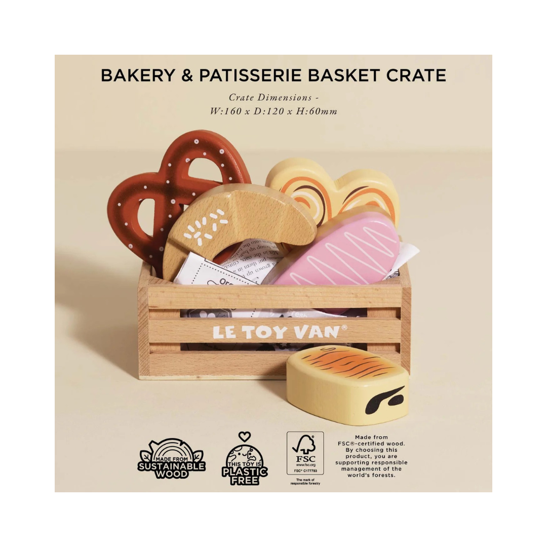 Bakery & Patisserie Wooden Market Crate