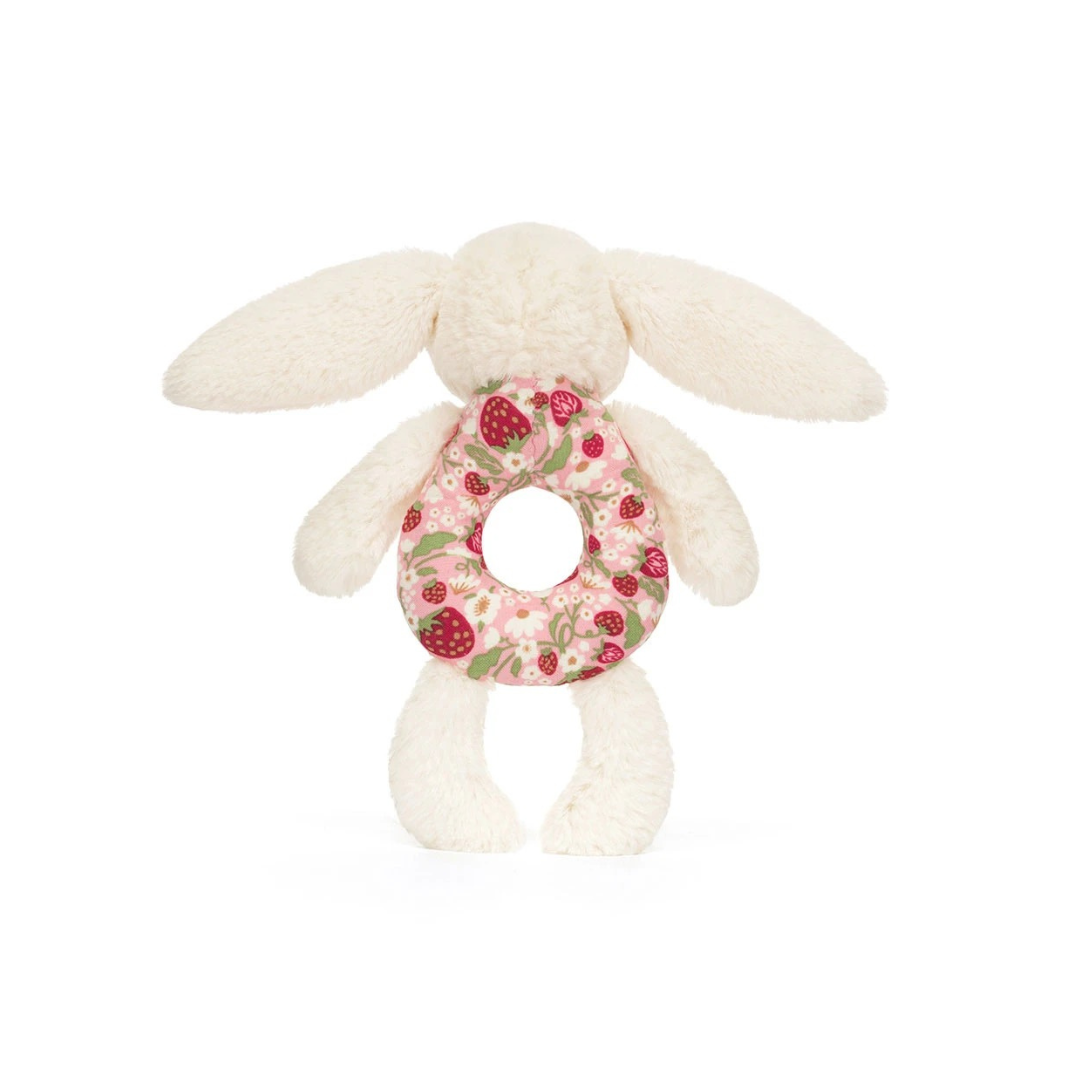 Blossom Cream Bunny Berry Ring Rattle