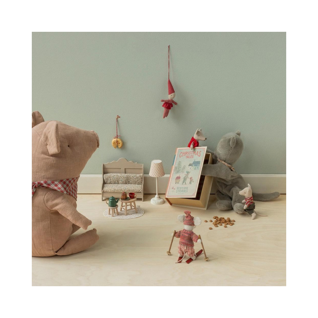 Christmas Twin Mice, Little Brother and Little Sister in Book