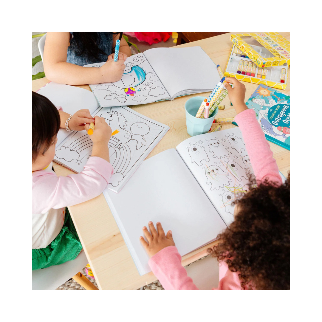 Color-in Book Enchanting Unicorns