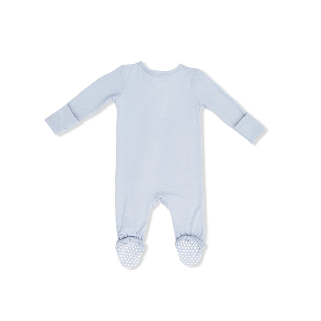 Solid Plein Air 2 Way Zipper Footie