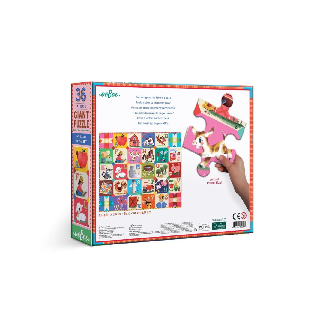 Farm Alphabet 36 Piece Giant Puzzle