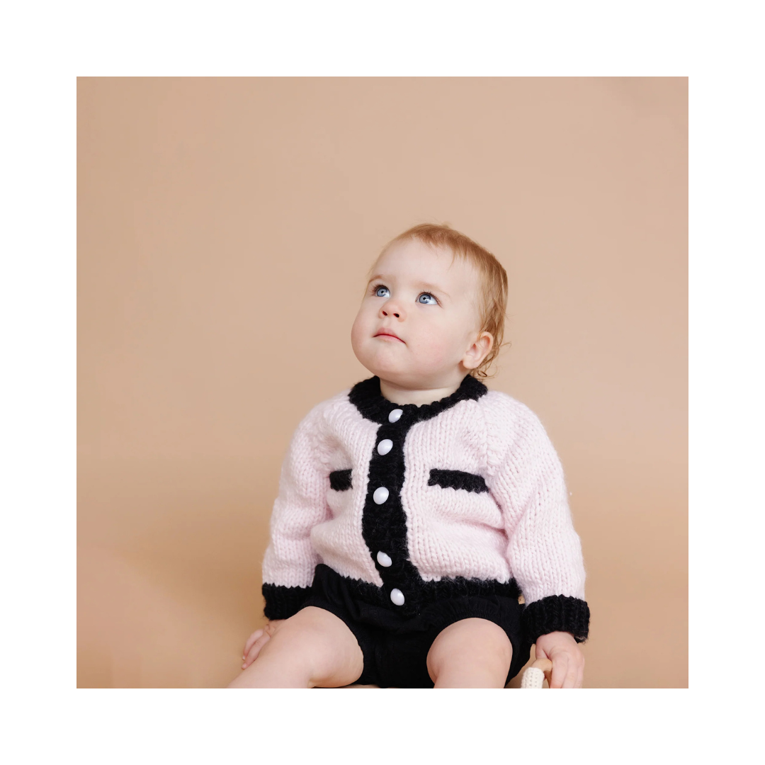 Pink and Black Coco Cardigan