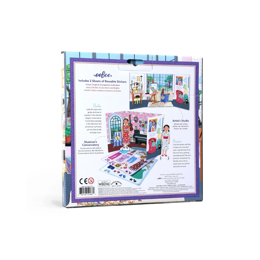 Thoughtful Girls Musician & Artist Paper Dolls