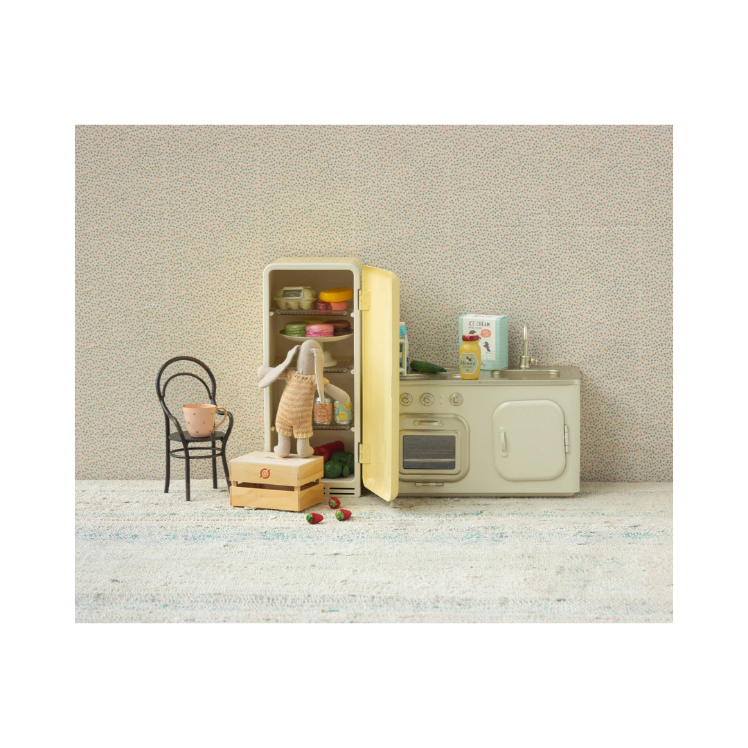 Miniature Fridge Yellow
