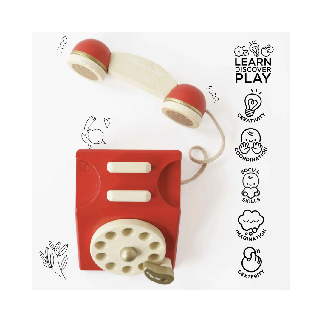 Vintage Wooden Phone