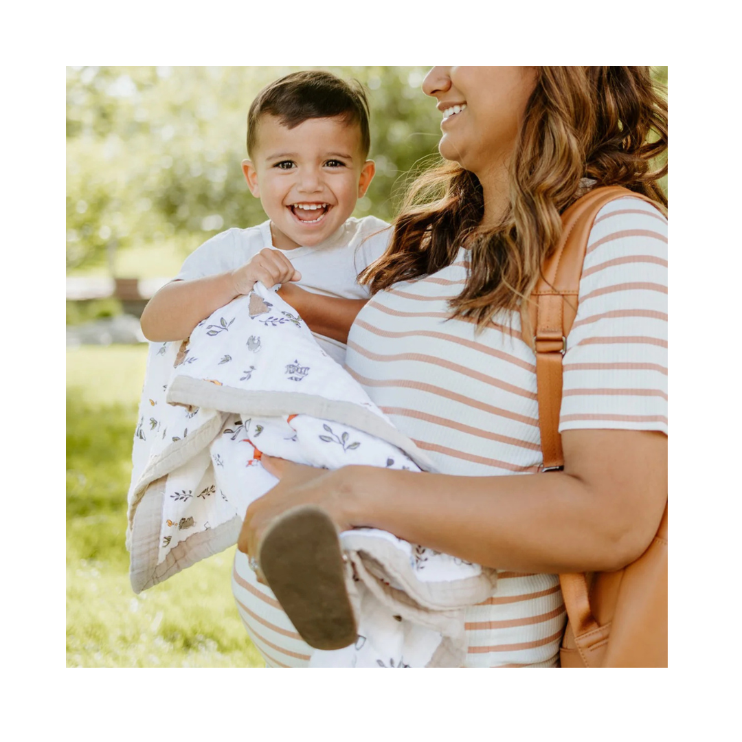 Forest Friends Cotton Muslin Quilt 30x40