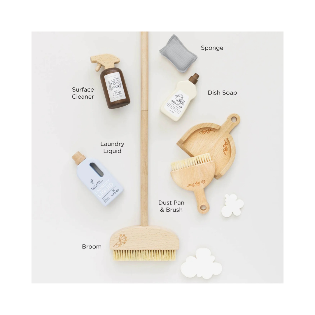 Wooden Cleaning Set
