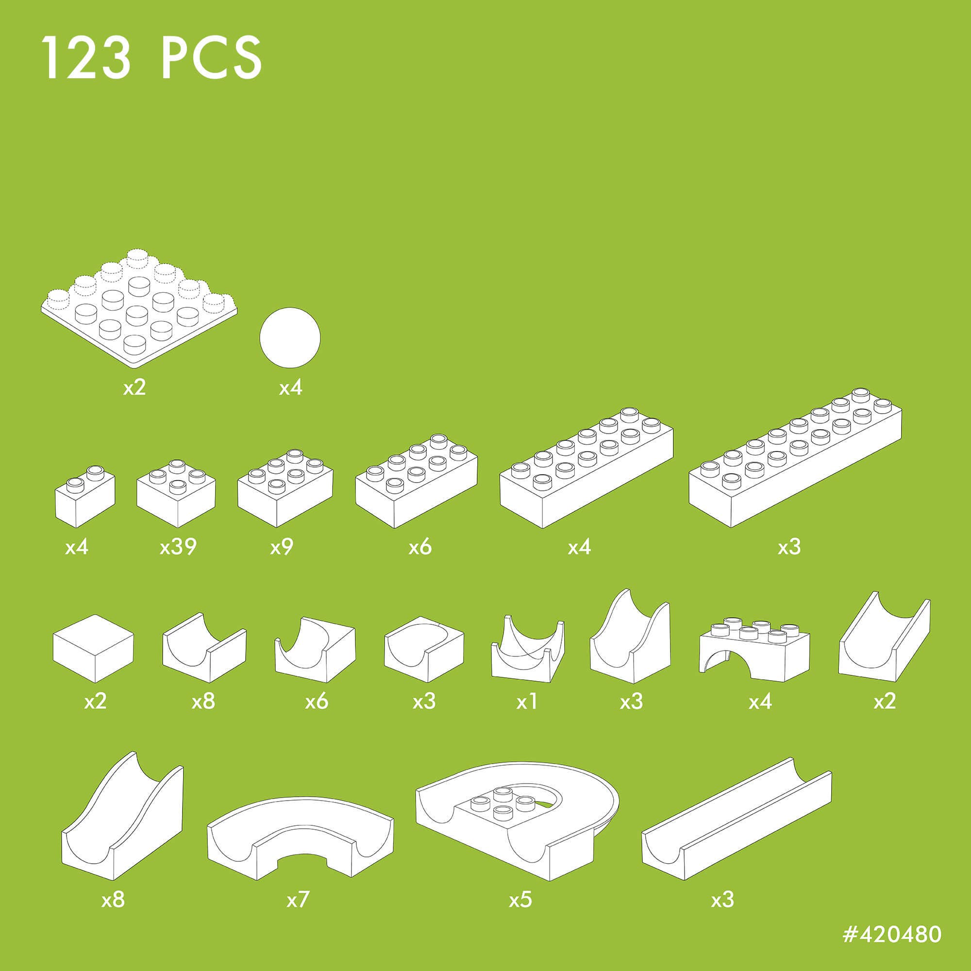 Hubelino Basic Building Box (123 pcs)