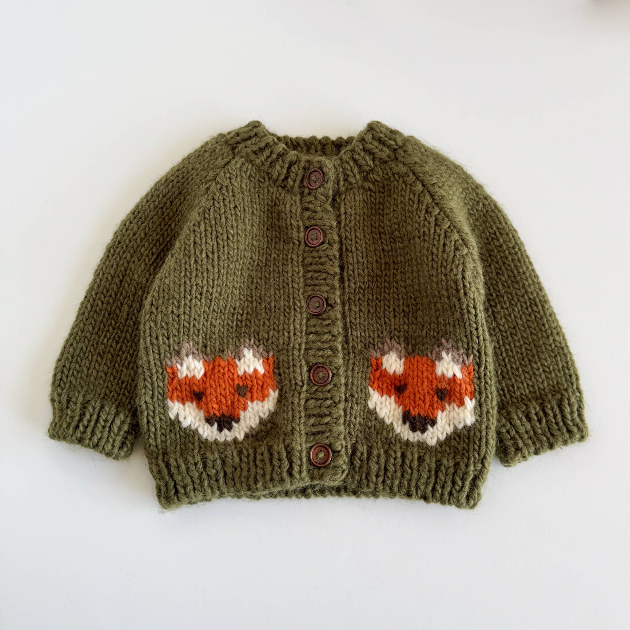 Fox Cardigan Baby Kid Fall Sweater Halloween Autumn Toddler: S; 12-24M