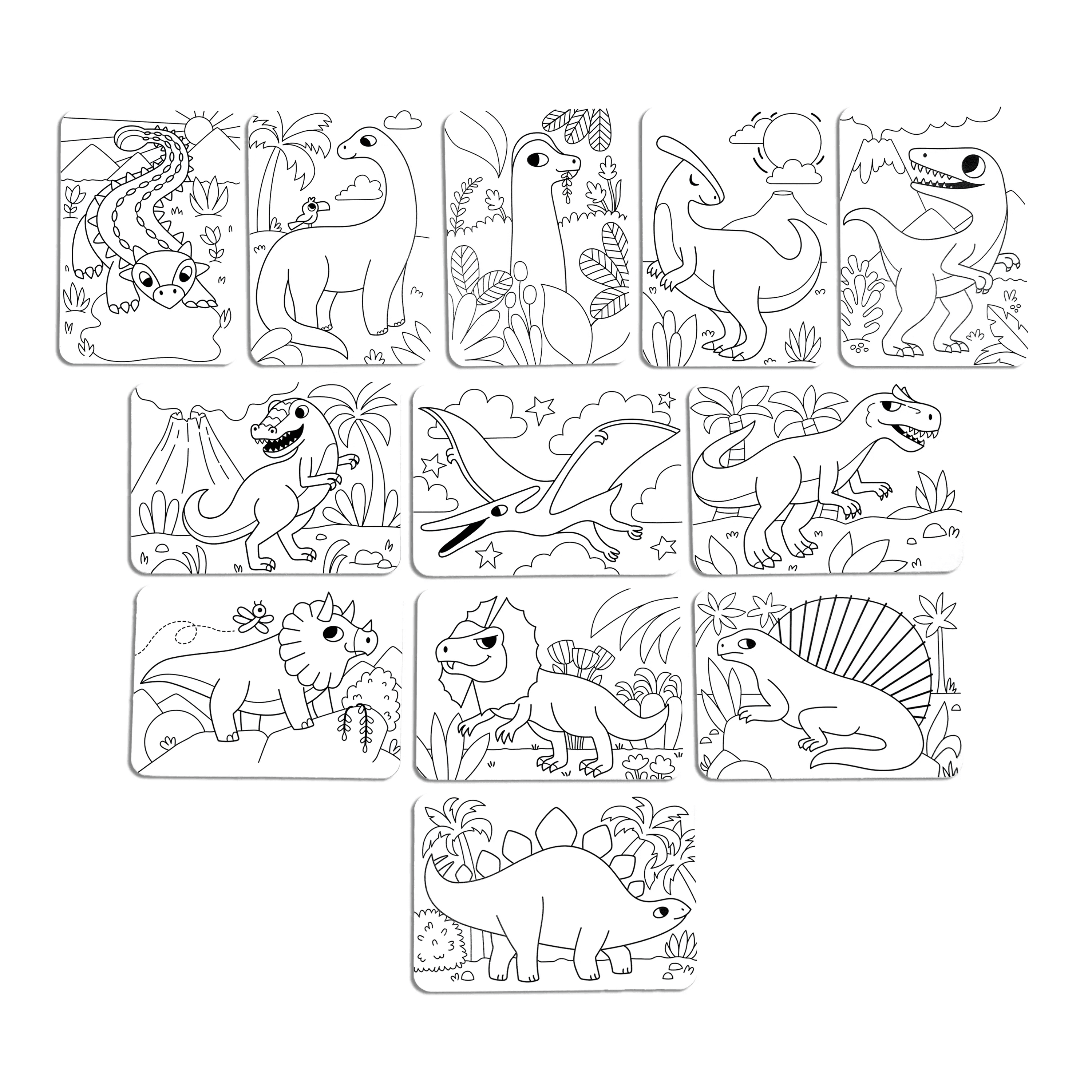 Undercover Art: Hidden Pattern Coloring Activity - Dino. Tal